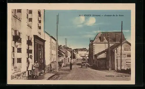 AK Auzances, Avenue de la Gare