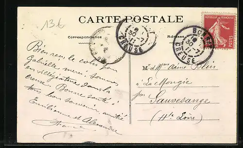 AK Bonnat, L`Eglise et l`Hotel Champeau