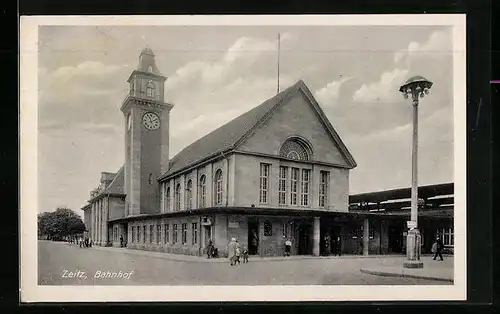 AK Zeitz, Blick auf den Bahnhof