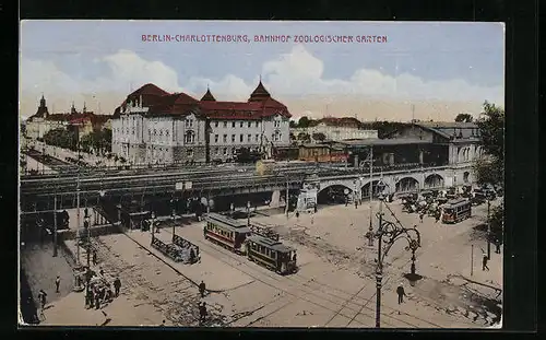 AK Berlin-Charlottenburg, Bahnhof Zoologischer Garten