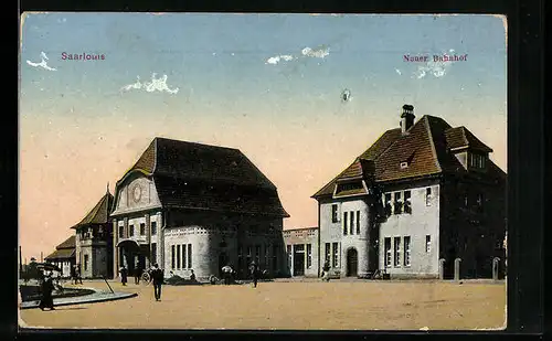 AK Saarlouis, Partie am neuen Bahnhof