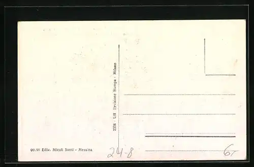 AK Messina, Messina prima del terremoto del 28 Dicembre 1908, Corso Vittorio Emanuele col Nettuno, Erdbeben