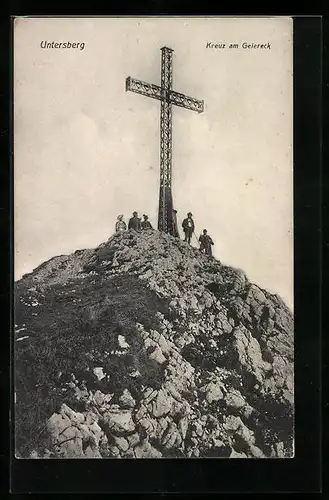 AK Untersberg, Kreuz am Geiereck
