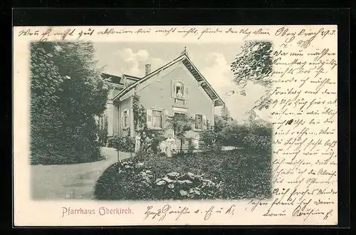 AK Oberkirch / Baden, Pfarrhaus mit prächtigem Garten