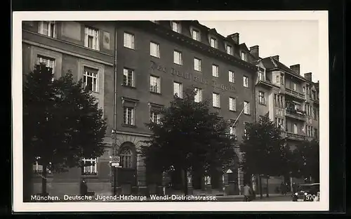 AK München-Neuhausen, Deutsche Jugendherberge Wendl-Dietrichstrasse