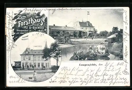 AK Langenfelde / Eimsbüttel, Gasthaus zum Forsthaus