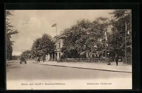 AK Hamburg-Othmarschen, Groth`s Gesellschaftshaus, Elbchaussee