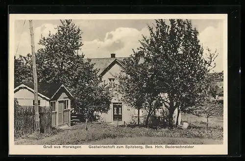 AK Horwagen, Gasthof zum Spitzberg