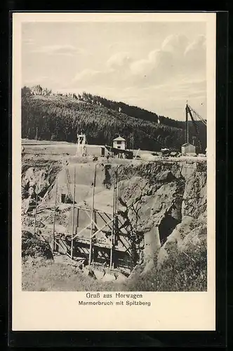 AK Horwagen, Marmorbruch mit Spitzberg