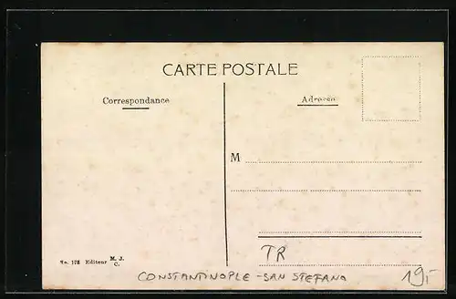 AK Constantinople-San Stefano, Avenue de la gare