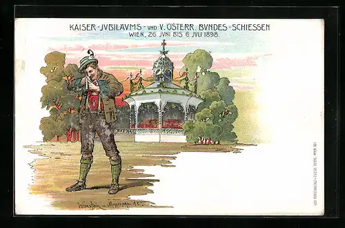 AK Wien, Kaiser-Jubiläums- und V. Österr. Bundes-Schiessen 1898