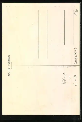 AK Lausanne, Valdesia 1915