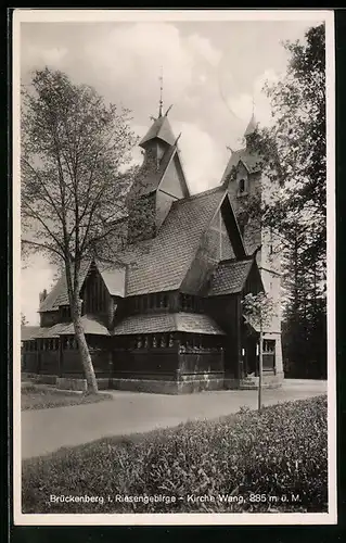 AK Brückenberg i. Riesengebirge, Kirche Wang