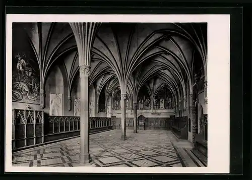 AK Marienburg / Malbork, Schloss Marienburg, Kapitelsaal im Hochschloss