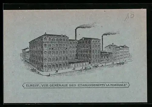 AK Elbeuf, Vue Generale des Etablissements la Mondiale