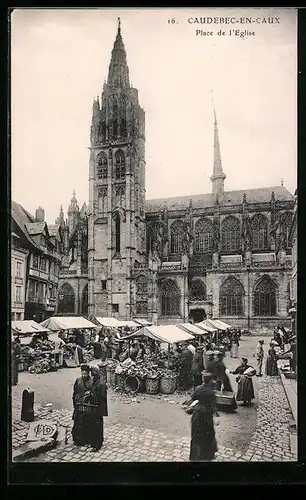 AK Caudebec-en-Caux, Place de l`Eglise