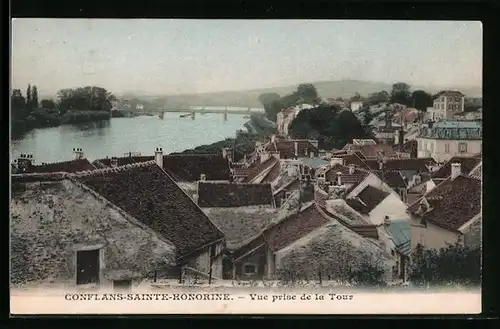 AK Conflans-Sainte-Honorine, Vue prise de la Tour
