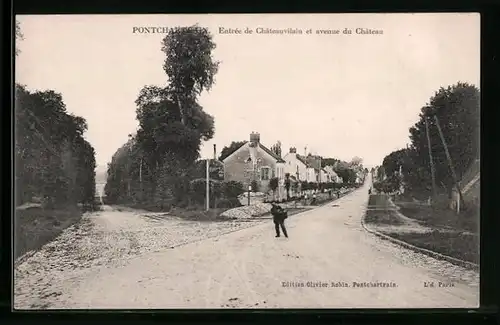AK Pontchartrain, Entrée de Châteauvilain et avenue du Château
