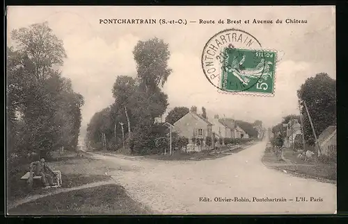 AK Pontchartrain, Route de Brest et Avenue du Château