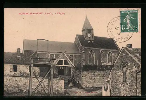 AK Montreuil-sur-Epte, L`Eglise