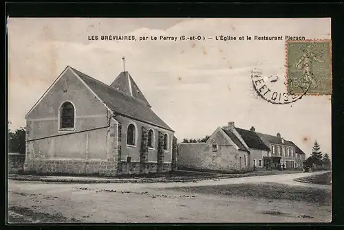 AK Les Bréviaires, L`Église et le Restaurant Pierson