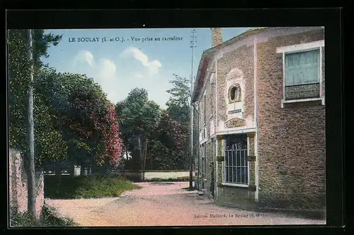 AK Le Boulay, Vue prise au carrefour