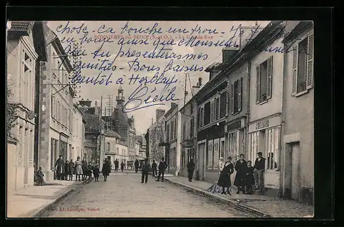AK Bonnières-sur-Seine, La Grande Rue