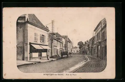 AK Bonnières-sur-Seine, Rue de Paris