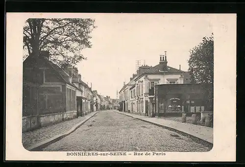 AK Bonnières-sur-Seine, Rue de Paris