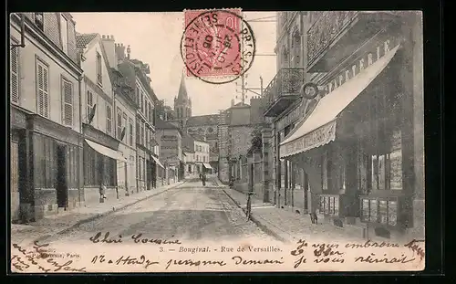 AK Bougival, Rue de Versailles