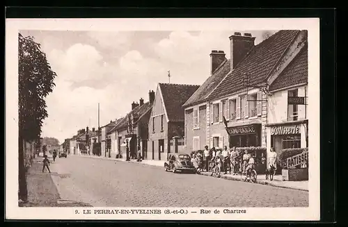 AK Le Perray-en-Yvelines, Rue de Chartres, Strassenpartie