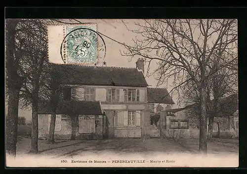 AK Perdreauville, Mairie et École