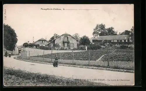 AK Neauphle-le-Château, La route de Chevreuse