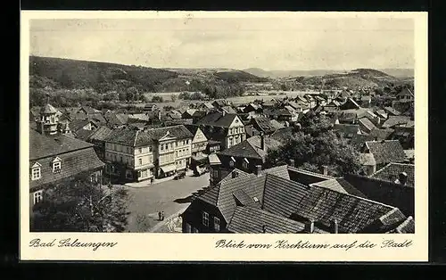 AK Bad Salzungen, Blick vom Kirchturm auf die Stadt