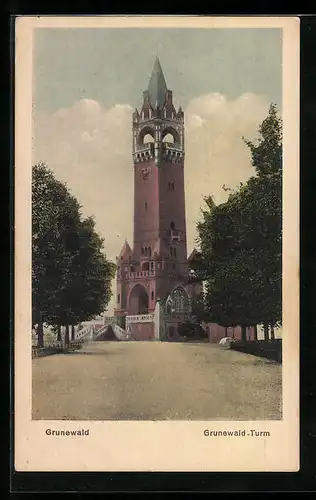 AK Berlin-Grunewald, Grunewald-Turm