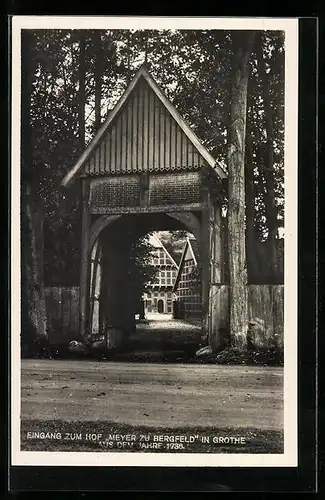 AK Grothe, Eingang zum Hof Meyer zu Bergfeld