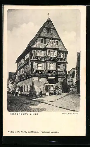 AK Miltenberg a. Main, Hotel zum Riesen