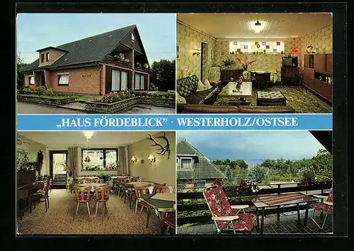 AK Westerholz /Ostsee, Pension Haus Fördeblick, Sonnholmer Str. 74, Albert u. Karin Scheiber