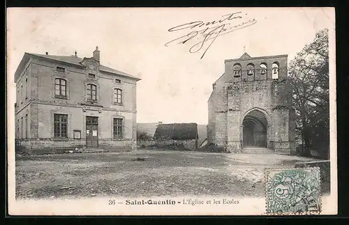 AK Saint-Quentin, L`Eglise et les Ecoles