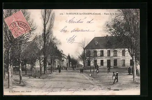 AK St-Sulpice-les-Champs, Place de la Mairie