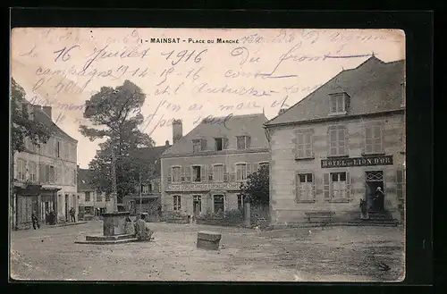 AK Mainsat, Place du Marché
