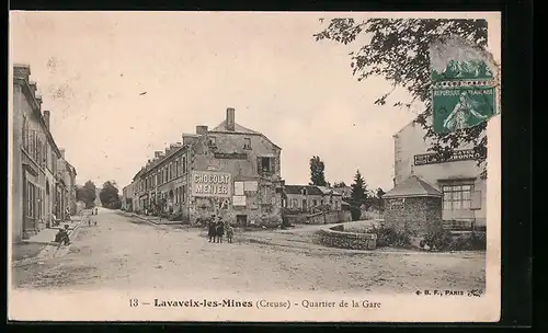 AK Lavaveix-les-Mines, Quartier de la Gare