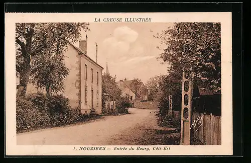 AK Nouziers, Entrée du Bourg, Coté Est