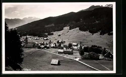 AK Wildhaus, Ortspartie mit Kirche