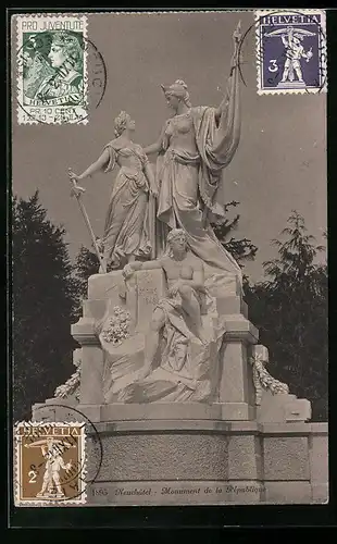 AK Neuchatel, Monument de la Republique