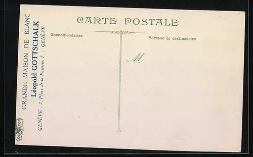 AK Genève, Le Quai des Eaux-Vives