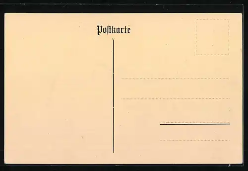Künstler-AK Zug, Partie in der Schanz
