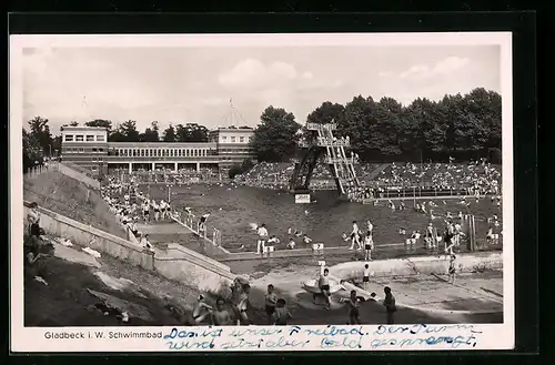 AK Gladbeck, belebtes Schwimmbad