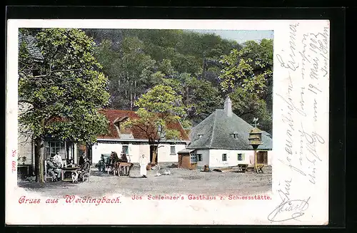 AK Weidlingbach, Jos. Schleinzer`s Gasthaus z. Schiessstätte