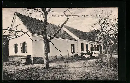 AK Wörterberg, Blick auf Glatz Gasthaus